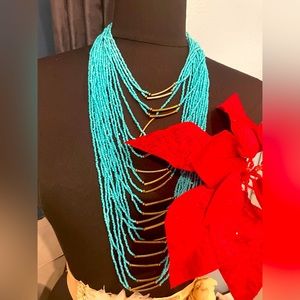 Woman’s beautiful necklaces,